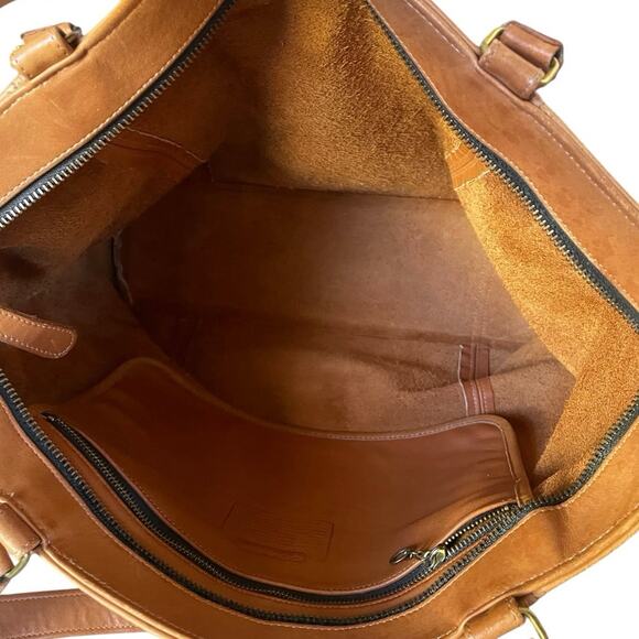 Vintage Coach 4065 British Slouchy Fall Tote Made in USA Quiet Luxury Classic - Picture 6 of 15